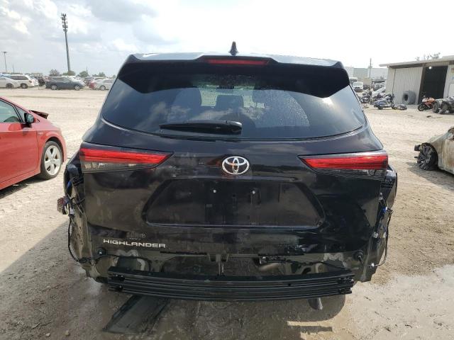 5TDCZRAH3MS034500 - 2021 TOYOTA HIGHLANDER L BLACK photo 6