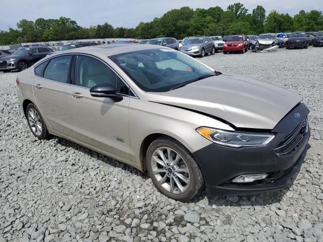 3FA6P0SU4HR225724 - 2017 FORD FUSION TITANIUM PHEV CREAM photo 4