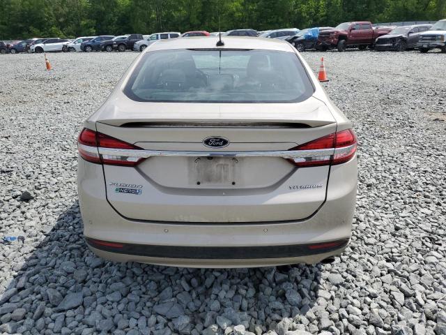 3FA6P0SU4HR225724 - 2017 FORD FUSION TITANIUM PHEV CREAM photo 6