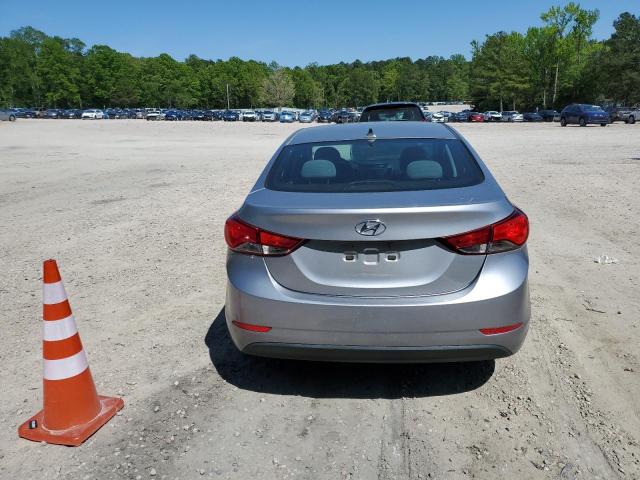 5NPDH4AE5FH580126 - 2015 HYUNDAI ELANTRA SE GRAY photo 6