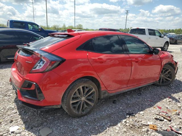 SHHFK7H44MU207601 - 2021 HONDA CIVIC SPORT RED photo 3