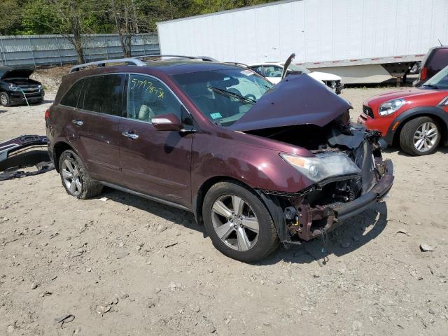 2HNYD2H63AH526805 - 2010 ACURA MDX TECHNOLOGY RED photo 4