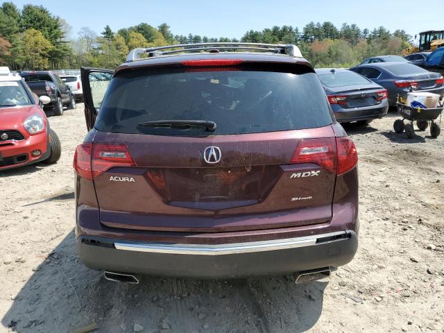 2HNYD2H63AH526805 - 2010 ACURA MDX TECHNOLOGY RED photo 6