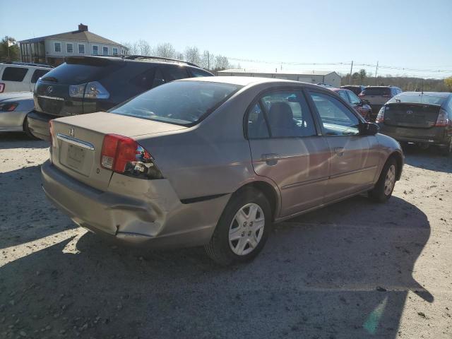 2HGES16523H606507 - 2003 HONDA CIVIC LX TAN photo 3