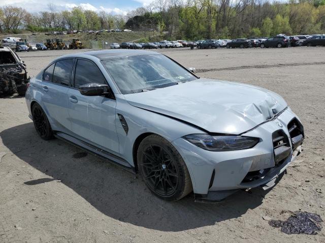 WBS53AY03PFP47633 - 2023 BMW M3 GRAY photo 4