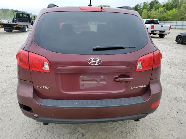 5NMSG13D88H159434 - 2008 HYUNDAI SANTA FE GLS BURGUNDY photo 6