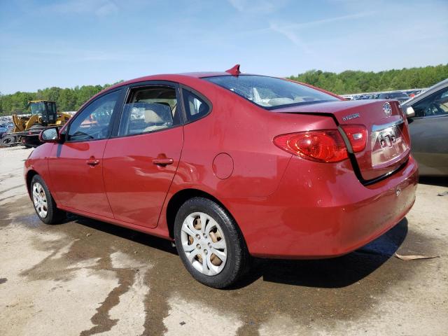 KMHDU4AD6AU874096 - 2010 HYUNDAI ELANTRA BLUE RED photo 2