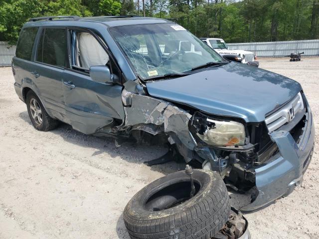 5FNYF18566B001042 - 2006 HONDA PILOT EX BLUE photo 4