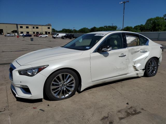 JN1EV7AP5JM354606 - 2018 INFINITI Q50 LUXE WHITE photo 1