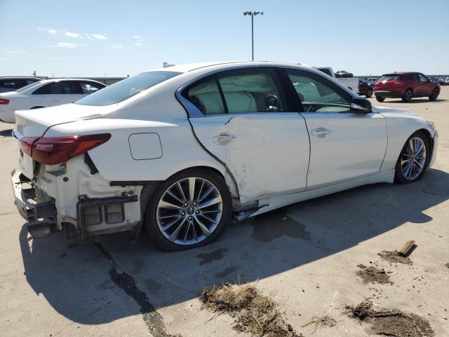 JN1EV7AP5JM354606 - 2018 INFINITI Q50 LUXE WHITE photo 3