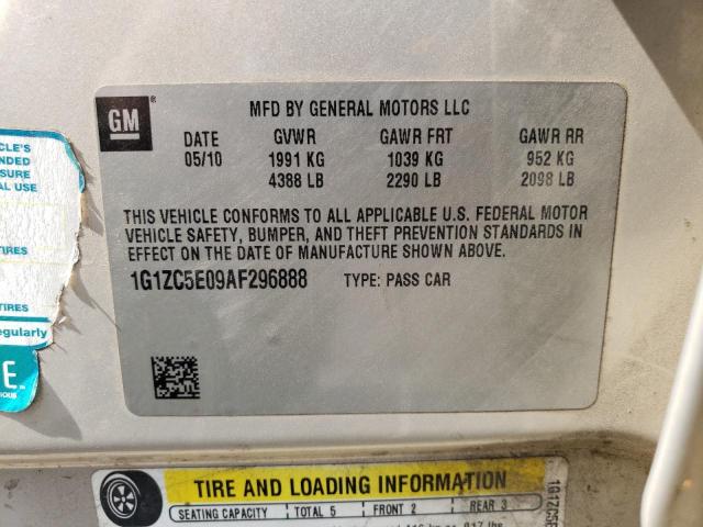 1G1ZC5E09AF296888 - 2010 CHEVROLET MALIBU 1LT TAN photo 12