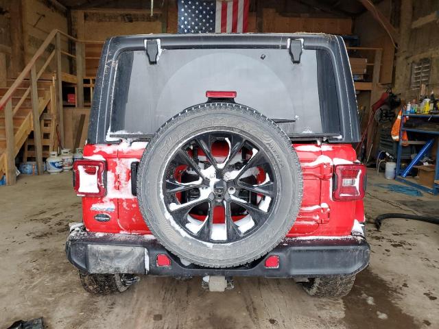 1C4JJXP64MW786392 - 2021 JEEP WRANGLER U SAHARA 4XE RED photo 6