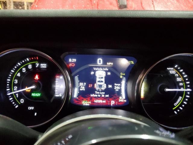 1C4JJXP64MW786392 - 2021 JEEP WRANGLER U SAHARA 4XE RED photo 9