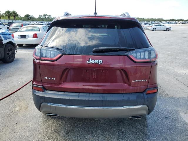 1C4PJMDN9KD235677 - 2019 JEEP CHEROKEE LIMITED წითელი ფოტო 6