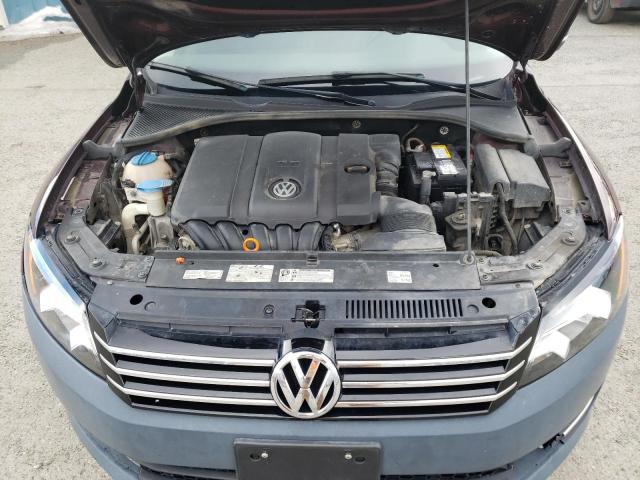 1VWBP7A37DC049235 - 2013 VOLKSWAGEN PASSAT SE BURGUNDY photo 11