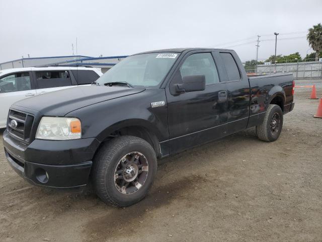 1FTRX12527KD43103 - 2007 FORD F150 BLACK photo 1