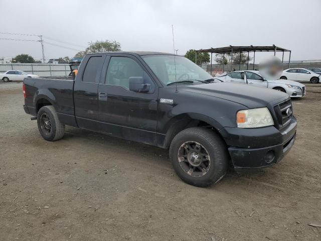 1FTRX12527KD43103 - 2007 FORD F150 BLACK photo 4