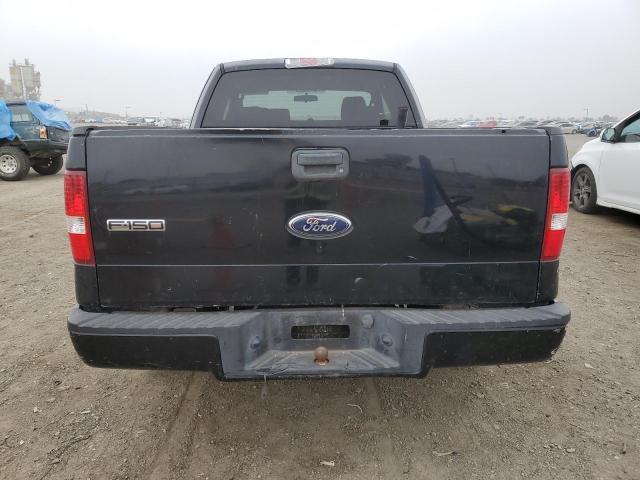 1FTRX12527KD43103 - 2007 FORD F150 BLACK photo 6