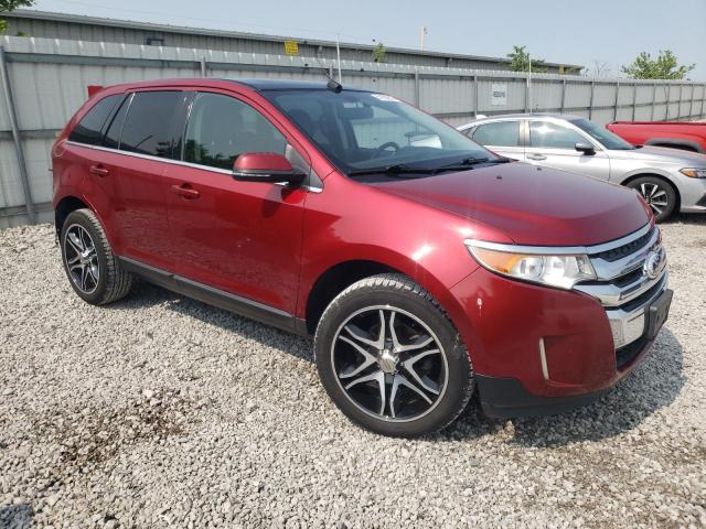 2FMDK4KCXEBB28886 - 2014 FORD EDGE LIMITED RED photo 4