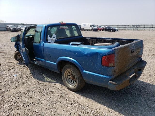 1GTCS195328147218 - 2002 GMC SONOMA BLUE photo 2