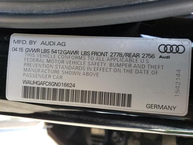 WAUHGAFC6GN016624 - 2016 AUDI A6 PRESTIGE Qara foto 12