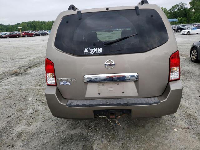 5N1AR18W47C635302 - 2007 NISSAN PATHFINDER LE 金色 照片 6