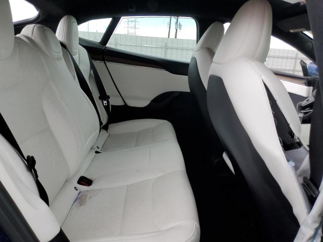 5YJSA1E57NF469210 - 2022 TESLA MODEL S ლურჯი ფოტო 10