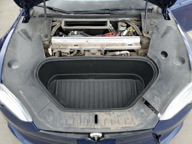 5YJSA1E57NF469210 - 2022 TESLA MODEL S ლურჯი ფოტო 11