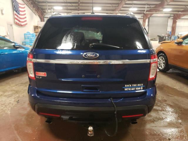 1FMHK7D85CGA22945 - 2012 FORD EXPLORER XLT BLUE photo 6