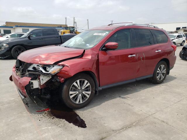 5N1DR2MN3HC908439 - 2017 NISSAN PATHFINDER S RED photo 1