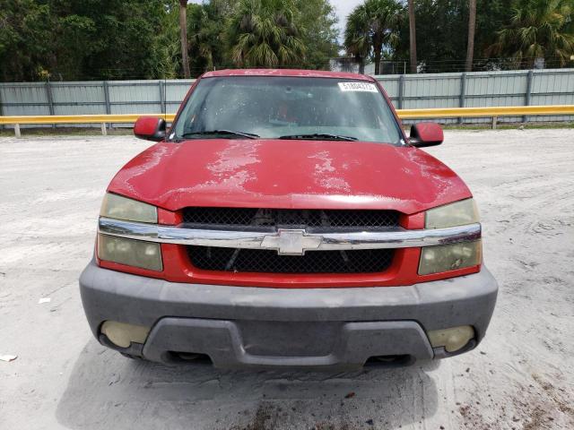 3GNEC13T03G155616 - 2003 CHEVROLET AVALANCHE C1500 RED photo 5
