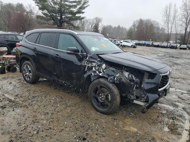 5TDGZRBH3MS126805 - 2021 TOYOTA HIGHLANDER XLE BLACK photo 4