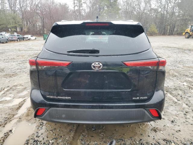 5TDGZRBH3MS126805 - 2021 TOYOTA HIGHLANDER XLE BLACK photo 6