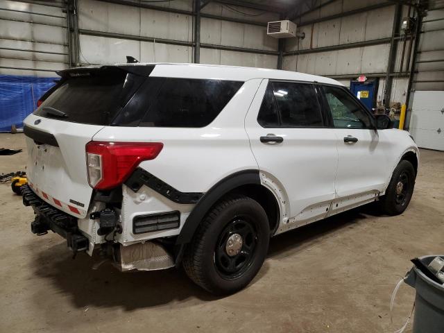 1FM5K8AW8LGB68431 - 2020 FORD EXPLORER POLICE INTERCEPTOR თეთრი ფოტო 3