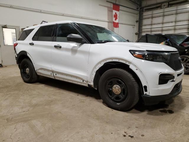 1FM5K8AW8LGB68431 - 2020 FORD EXPLORER POLICE INTERCEPTOR თეთრი ფოტო 4