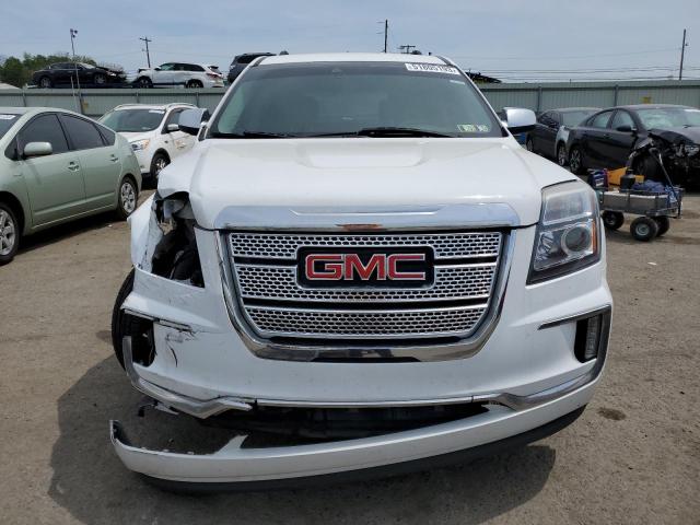 2GKFLVEK5G6211371 - 2016 GMC TERRAIN DENALI WHITE photo 5