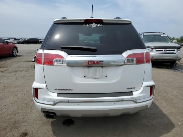 2GKFLVEK5G6211371 - 2016 GMC TERRAIN DENALI WHITE photo 6