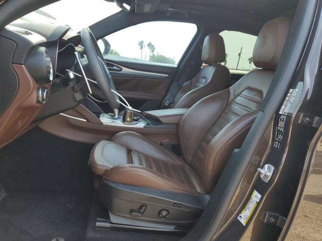 ZASFAKNNXJ7B95063 - 2018 ALFA ROMEO STELVIO TI SPORT BROWN photo 7