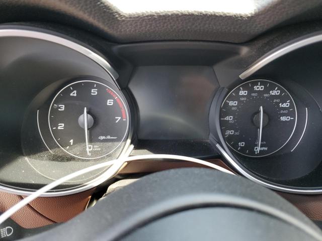 ZASFAKNNXJ7B95063 - 2018 ALFA ROMEO STELVIO TI SPORT BROWN photo 9