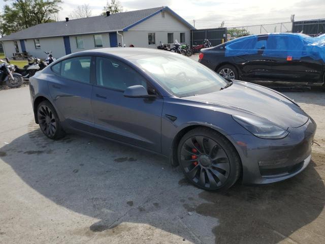 5YJ3E1EC5PF683784 - 2023 TESLA MODEL 3 GRAY photo 4