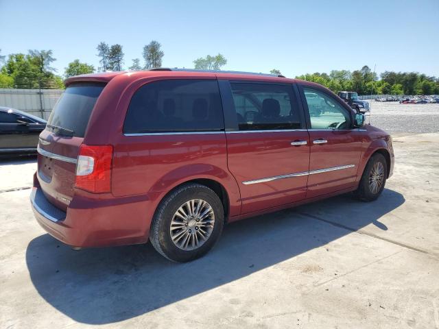 2A4RR6DG0BR698748 - 2011 CHRYSLER TOWN & COU LIMITED RED photo 3