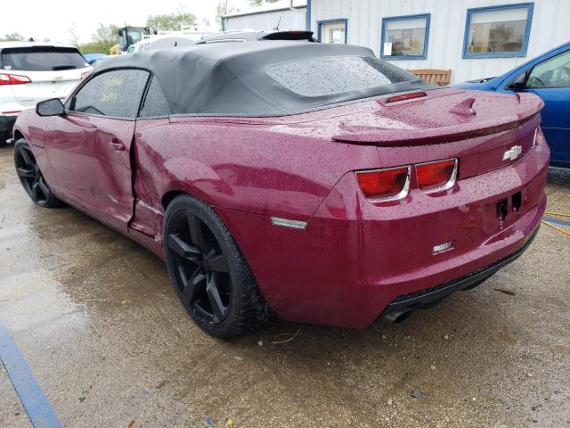 2G1FB3D39C9174873 - 2012 CHEVROLET CAMARO LT PURPLE photo 2