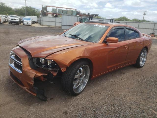 2B3CL3CG5BH505305 - 2011 DODGE CHARGER ORANGE photo 1