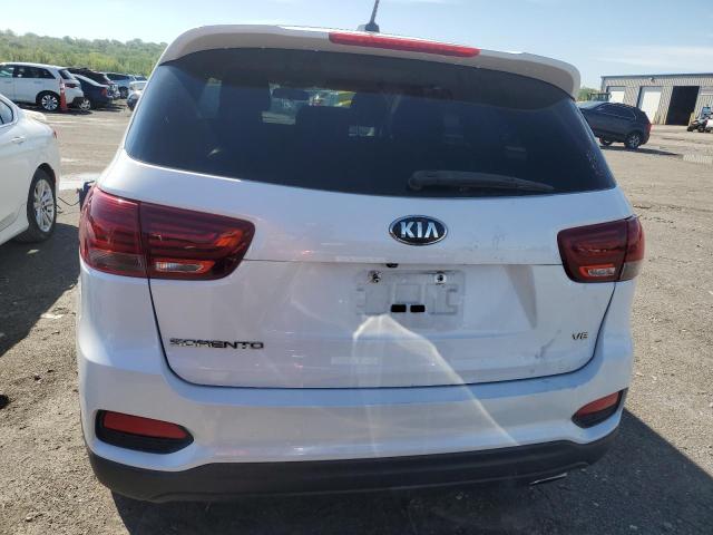 5XYPG4A50KG440289 - 2019 KIA SORENTO LX WHITE photo 6