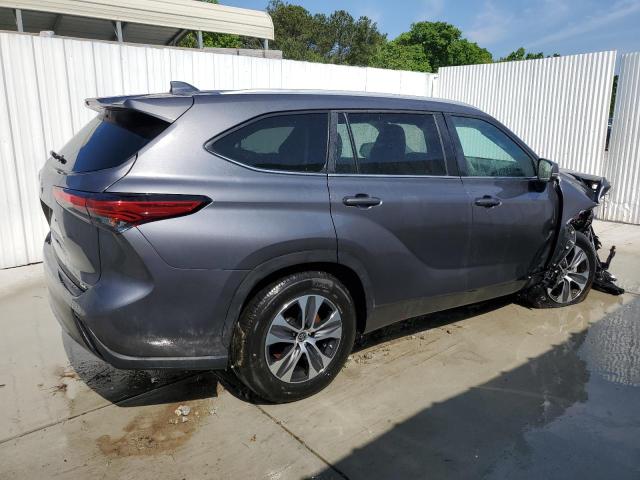 5TDKDRAH5PS043942 - 2023 TOYOTA HIGHLANDER L GRAY photo 3