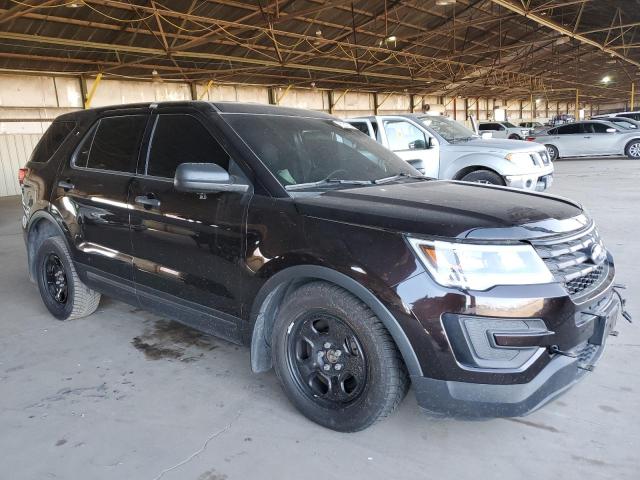 1FM5K8AR8JGA83581 - 2018 FORD EXPLORER POLICE INTERCEPTOR 棕色 照片 4