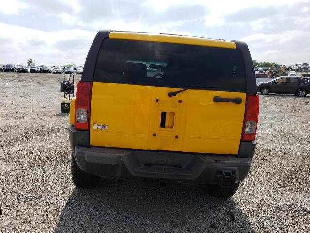 5GTDN136668105475 - 2006 HUMMER H3 YELLOW photo 6