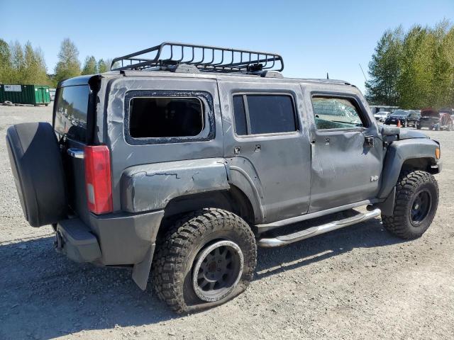 5GTEN13E588112495 - 2008 HUMMER H3 GRAY photo 3