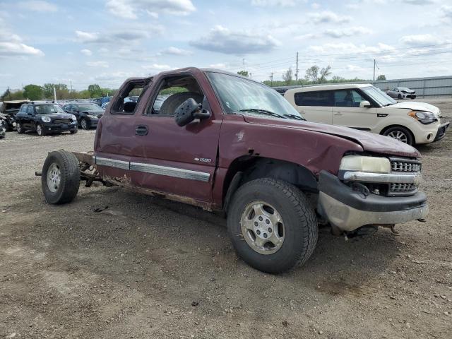 1GCEK19TXYE404361 - 2000 CHEVROLET SLVRD K1500 BURGUNDY photo 4