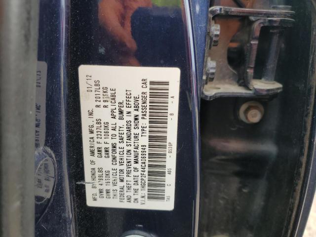 1HGCP2F44CA069949 - 2012 HONDA ACCORD LXP BLUE photo 13